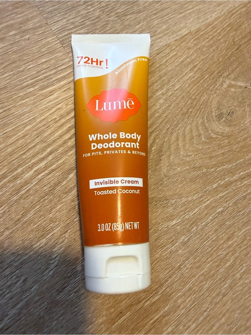 Lume Whole Body Deodorant Toasted Coconut Cream 3oz - Brand New